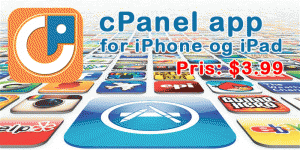 cPanel App for iPhone og iPad