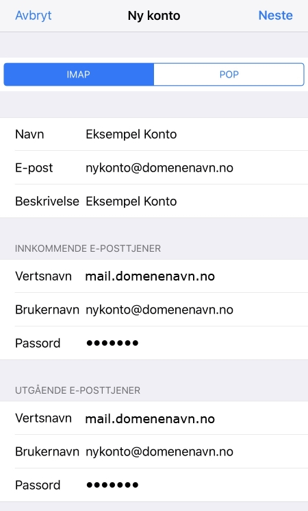 ios-kontooppsett