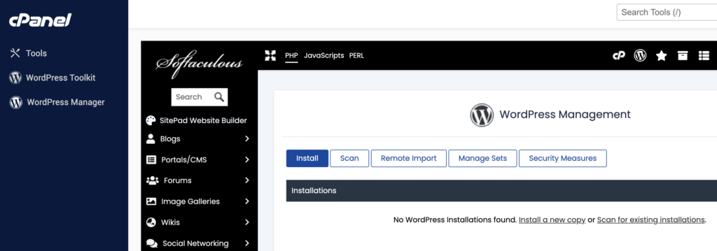 Installer WordPress